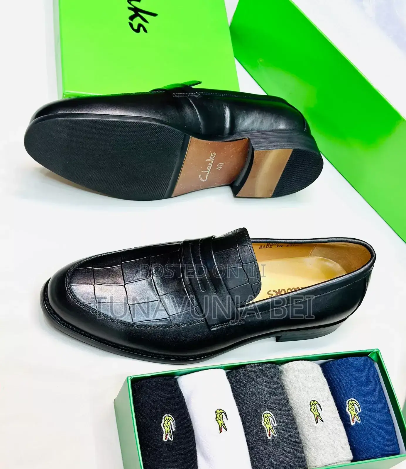 Black Lacostee Men Shoes