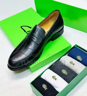 Black Lacostee Men Shoes