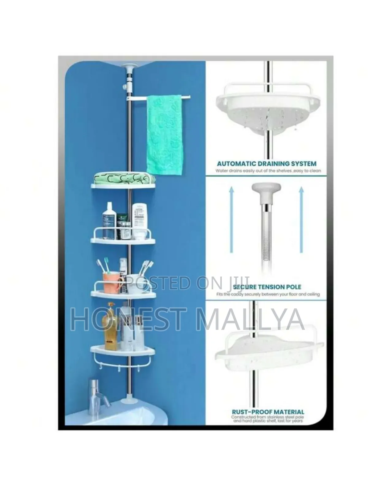 Bathroom Corner Rack