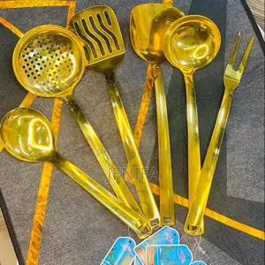 Photo - Gold Stainless Steel Saving Spoons 6pcs