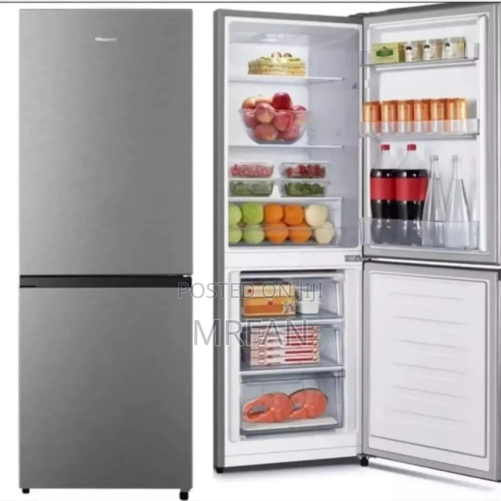 Hisense 223l Double Door Fridge - H300bts