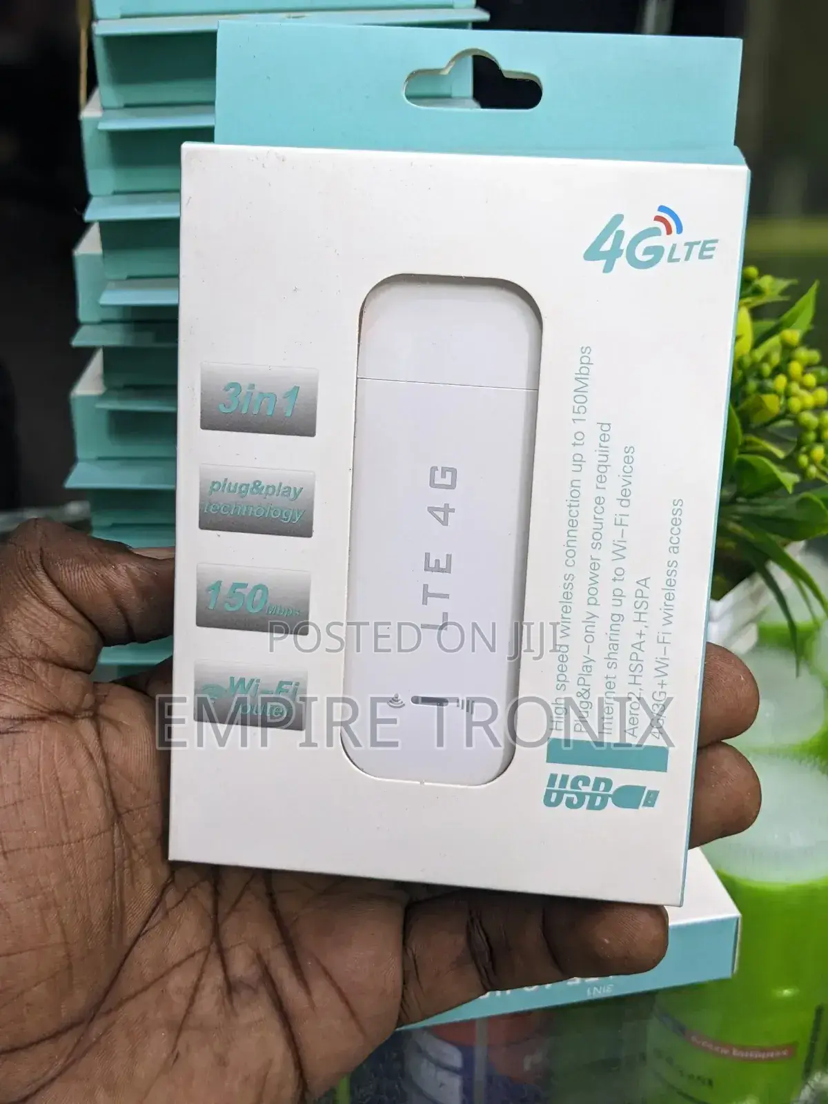 3-in-1 4g Lte Usb Modem With Wi-Fi Hotspot
