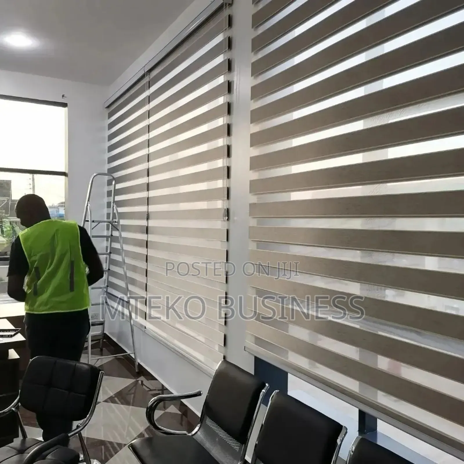 Zebra Blinds Curtains for Office