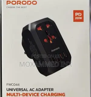 Porodo Fwc044 Universal Ac Adapter Multi-Device Charging