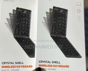 Porodo Crystal Shell Wireless Keyboard 65 Keys - Folding