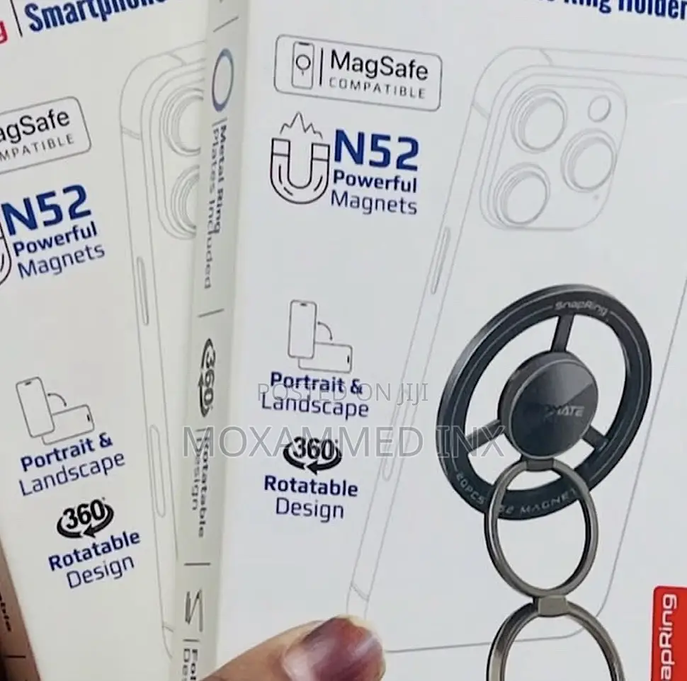 360 Magnetic Rotating Smartphone Ring Holder