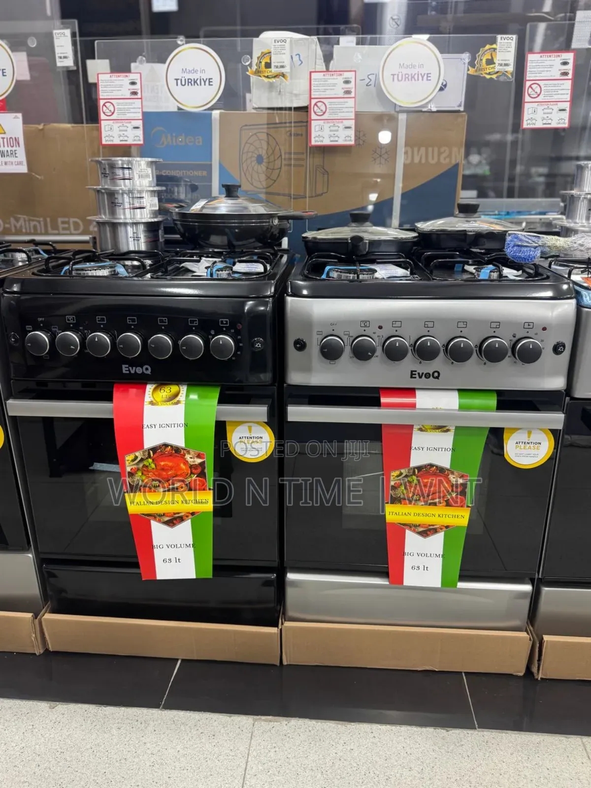 Evoq 50*60 Cooker
3 Gas, 1 Electric With Electric Oven