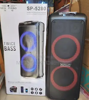 Sea Piano Partybox Speaker Twice Bass Sp-5280