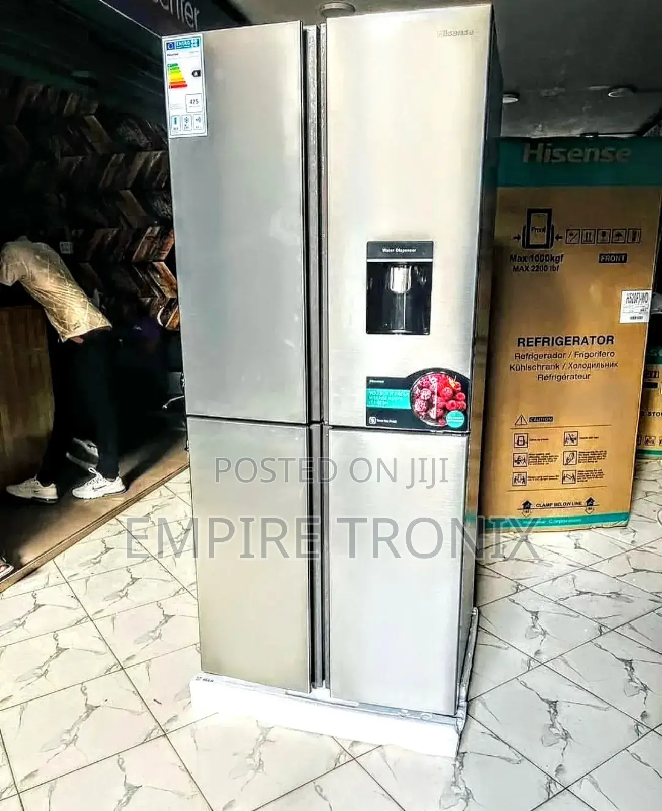 Hisense 392l Multi-Door Refrigerator Titanium Inox H520f1-Wd