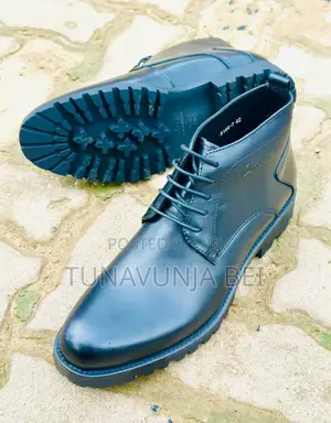 Black Clarks Boot