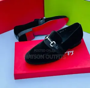 Deep Black Men Shoes/Moccasins