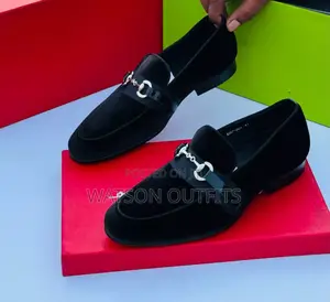Deep Black Men Shoes/Moccasins