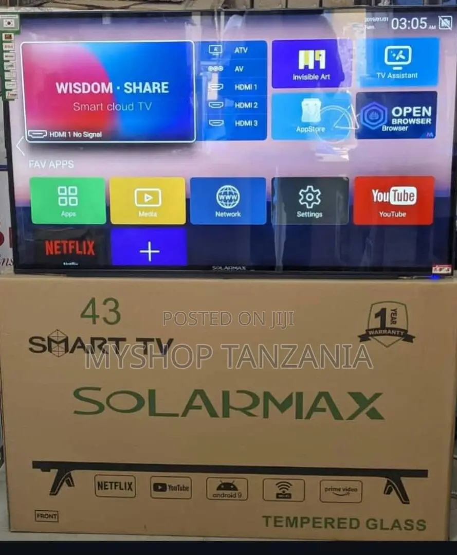 Solarmax 43 Inch Smart Television With Bluetooth