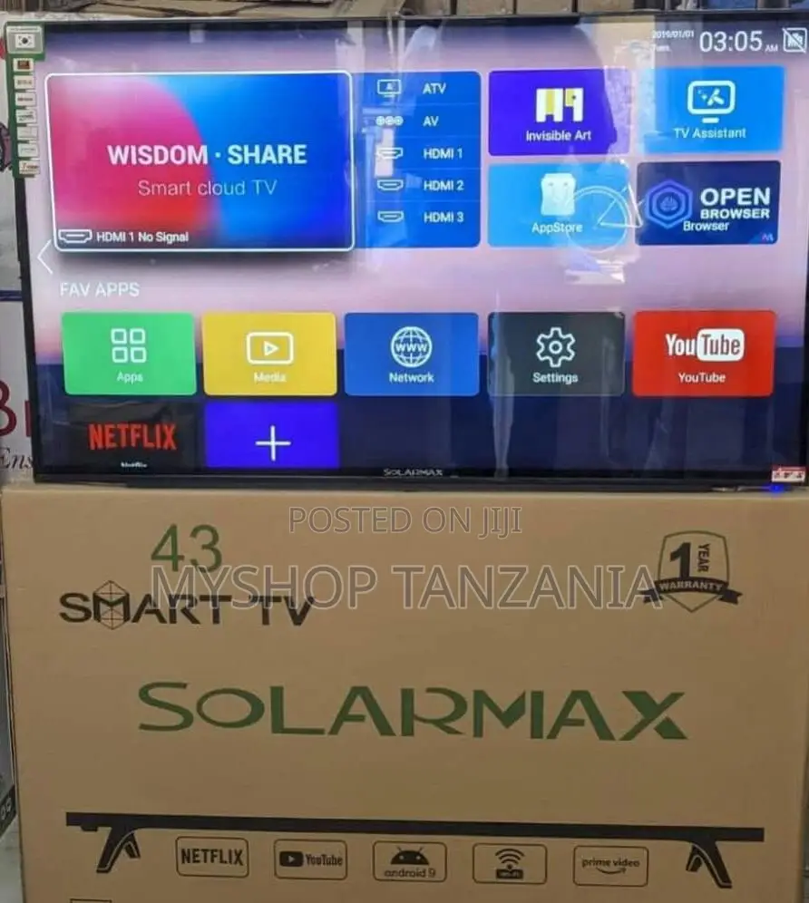 Solarmax 43 Inch Smart Television With Bluetooth