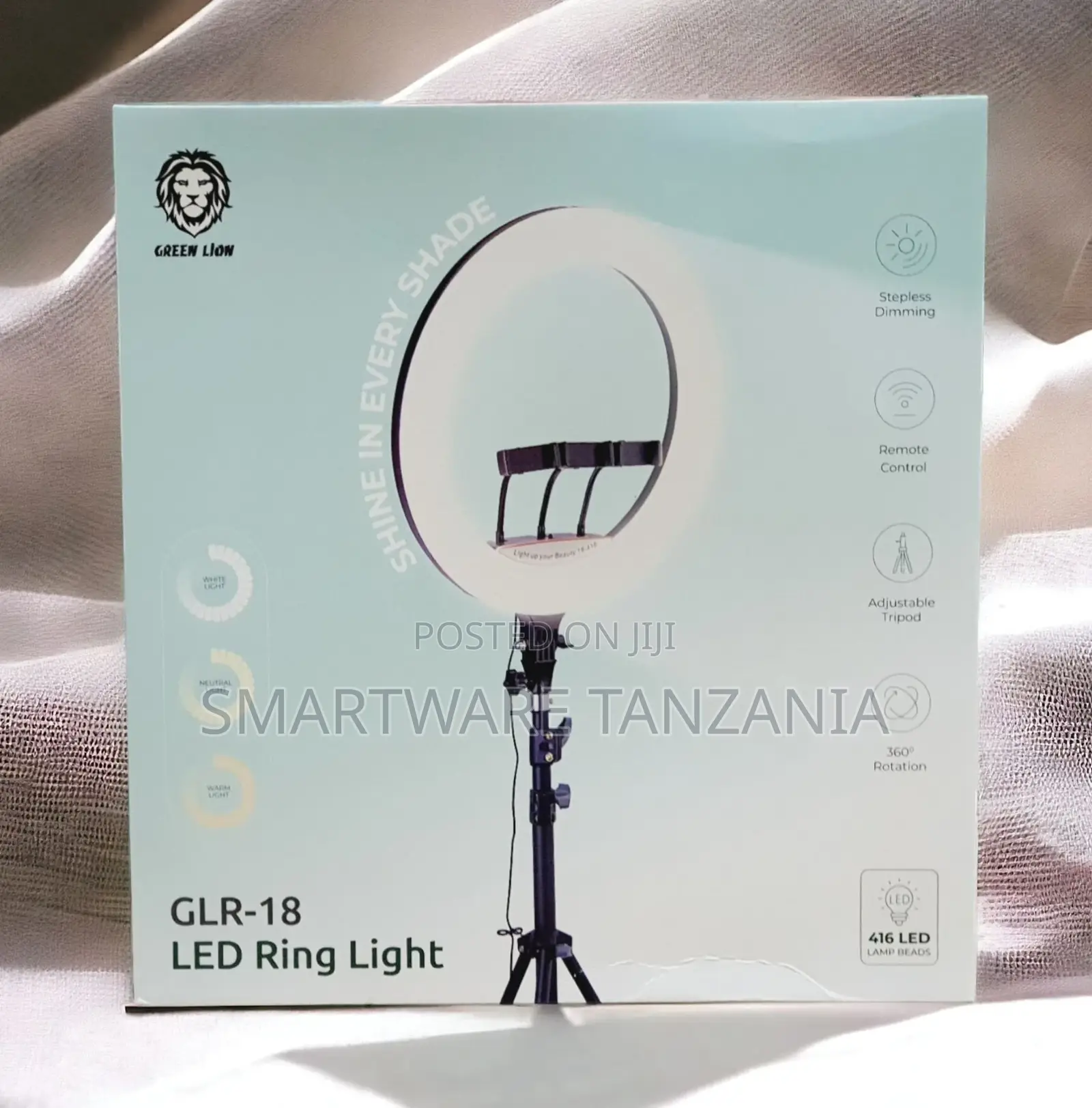 Live Stream Led Soft Ring Light 45 Cm 360 Degree Rotating