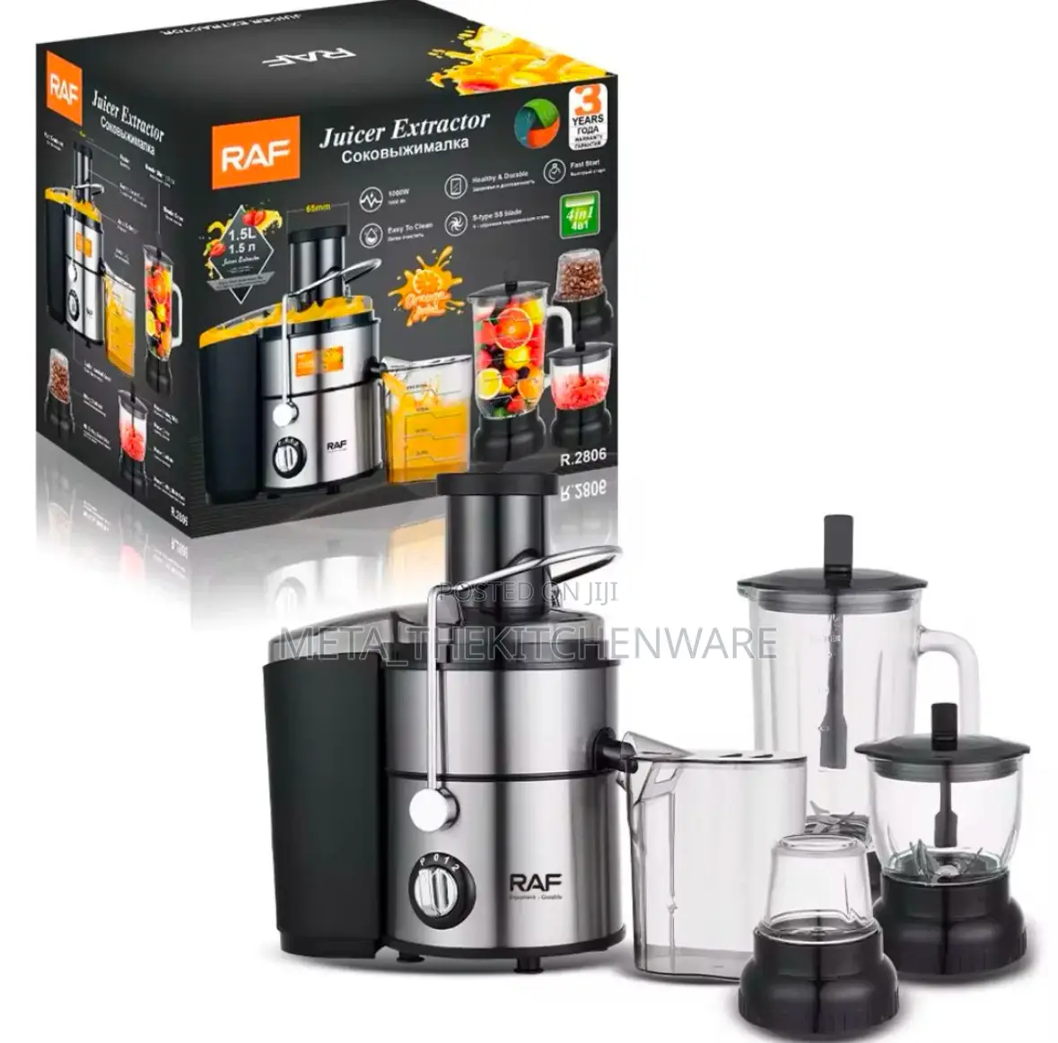 Raf Juicer Extractor 4in1 1000w