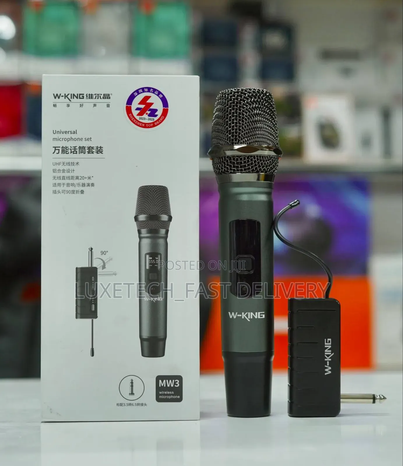 W-King Wireless Microphone Mw3 for Karaoke, Party and Perfomances