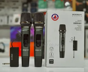 W-King 2 Wireless Microphones Mw5 for Karaoke, Speeches and Parties