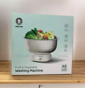 Green Lion Fruit Vegetable Washing Machine 3.5l 15w, White