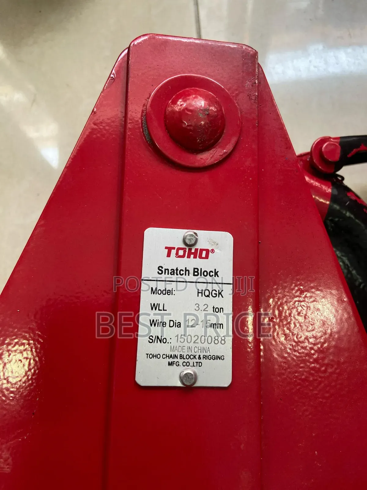Toho Snatch Block 3.2 Ton