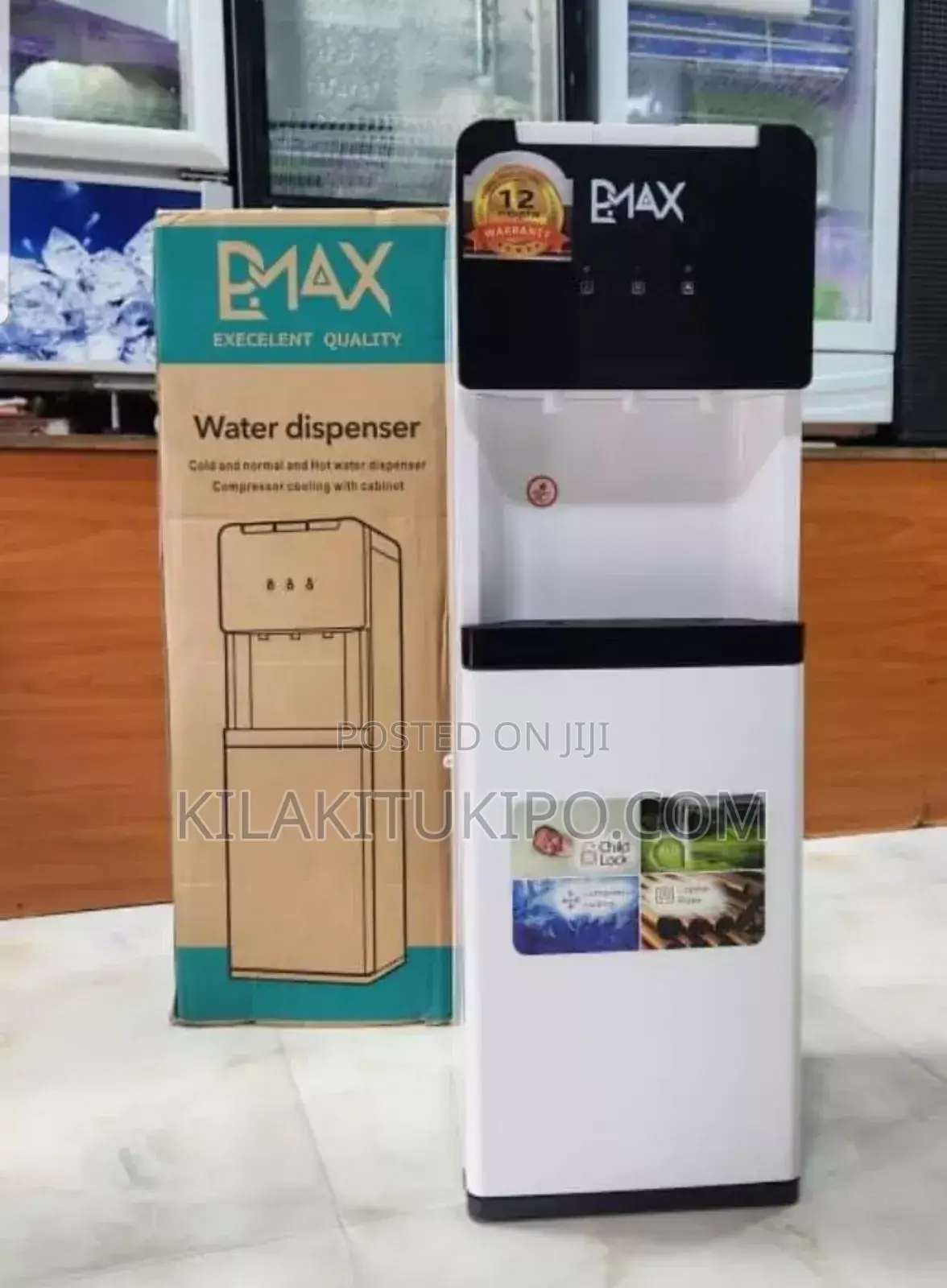 Pmax Black White Water Dispenser