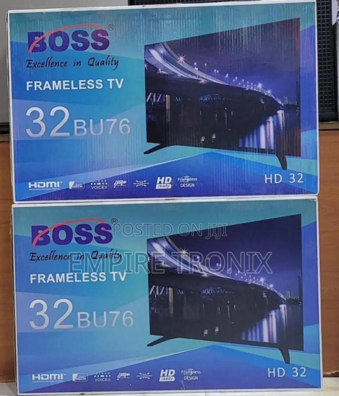 Boss 32-Inch Frameless Hd Led Tv