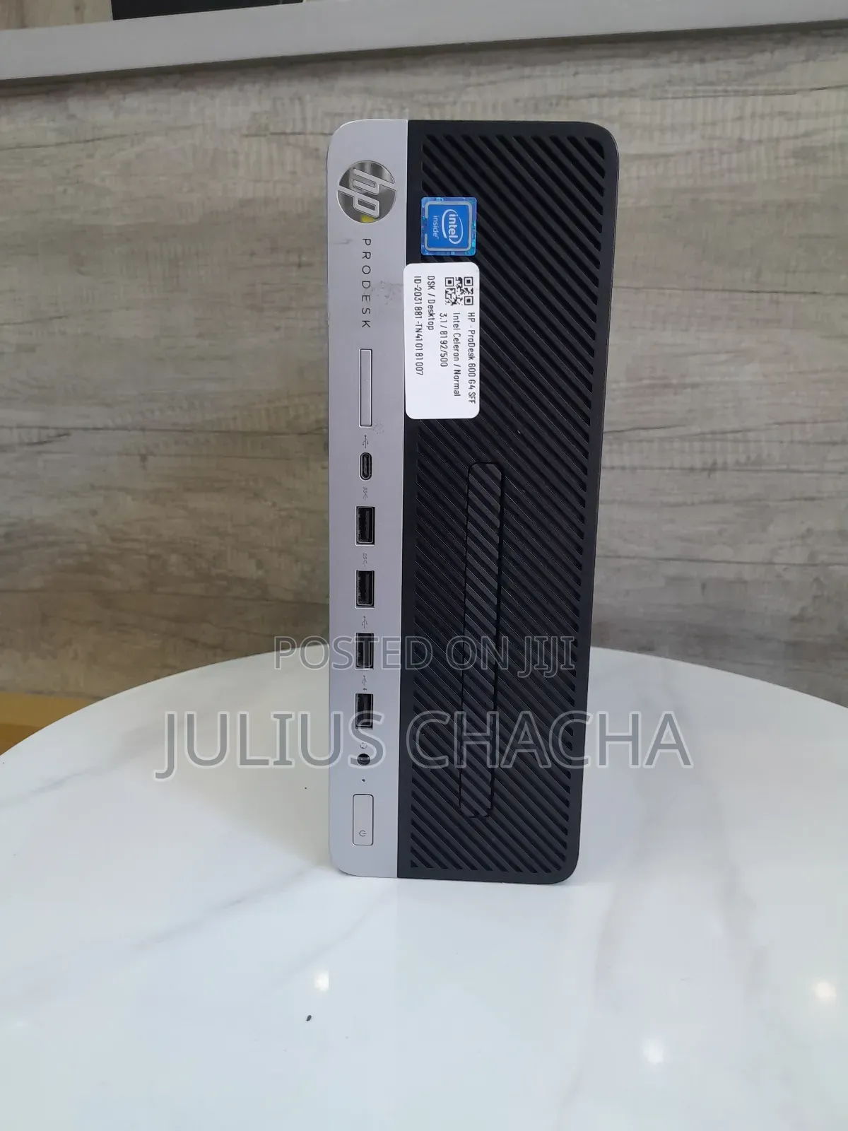 Desktop Computer HP ProDesk 600 G4 8GB Intel Celeron HDD+SSD 500GB