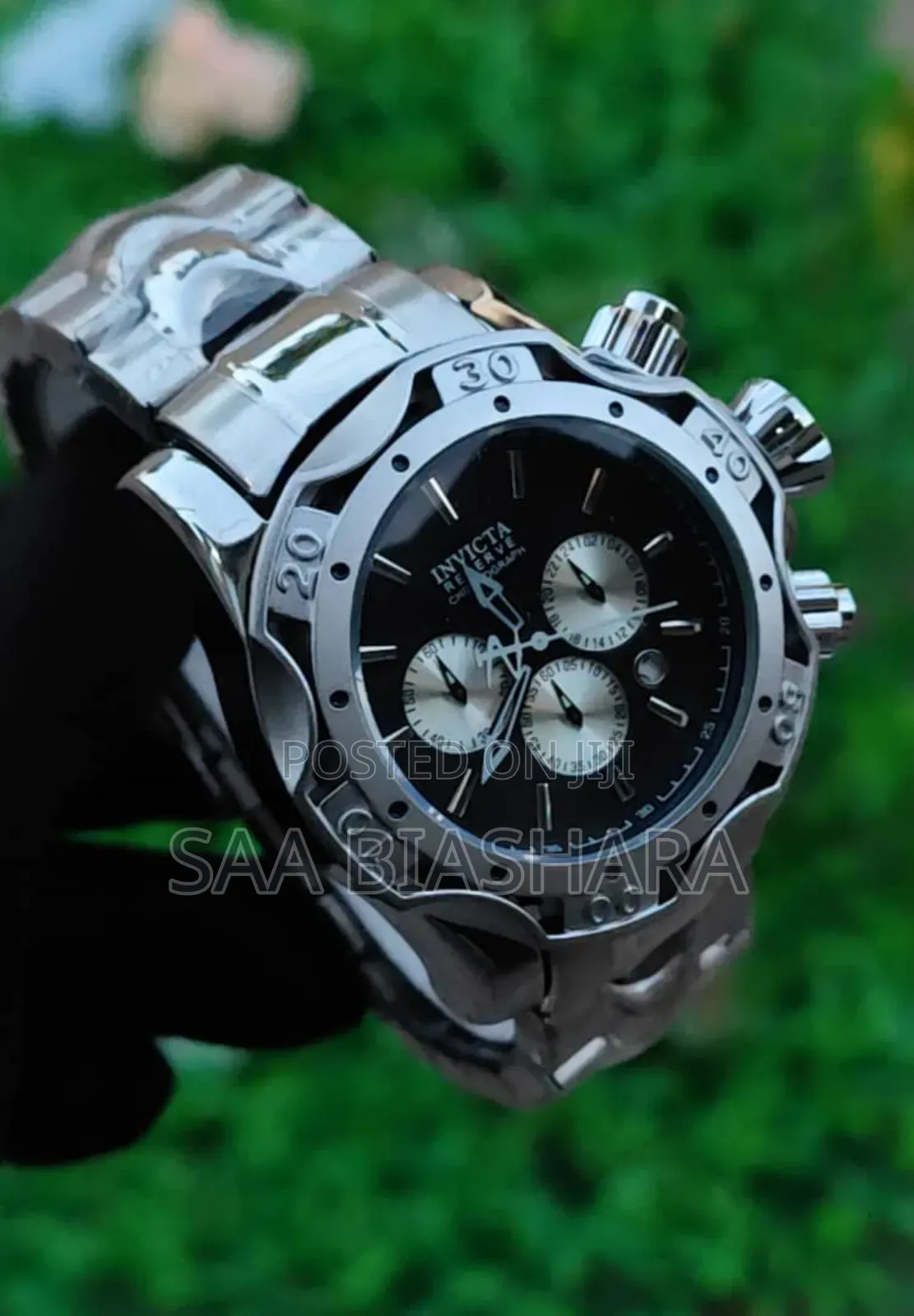 Invicta Classic Watch Silver and Black