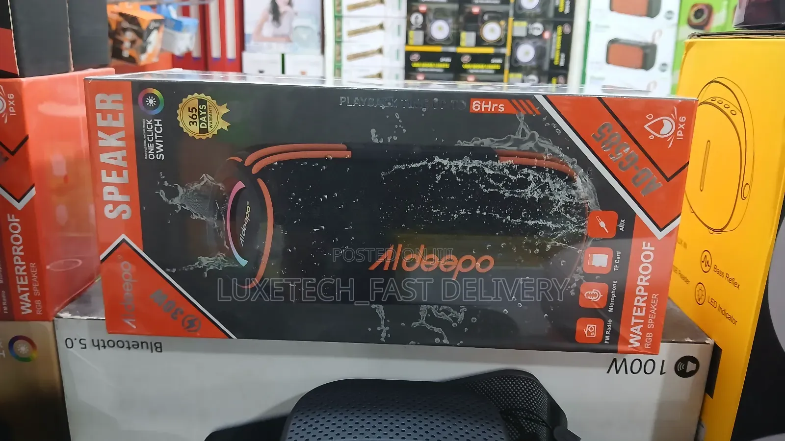 Aldeepo Ad-G585 Portable Waterproof Bluetooth Speaker