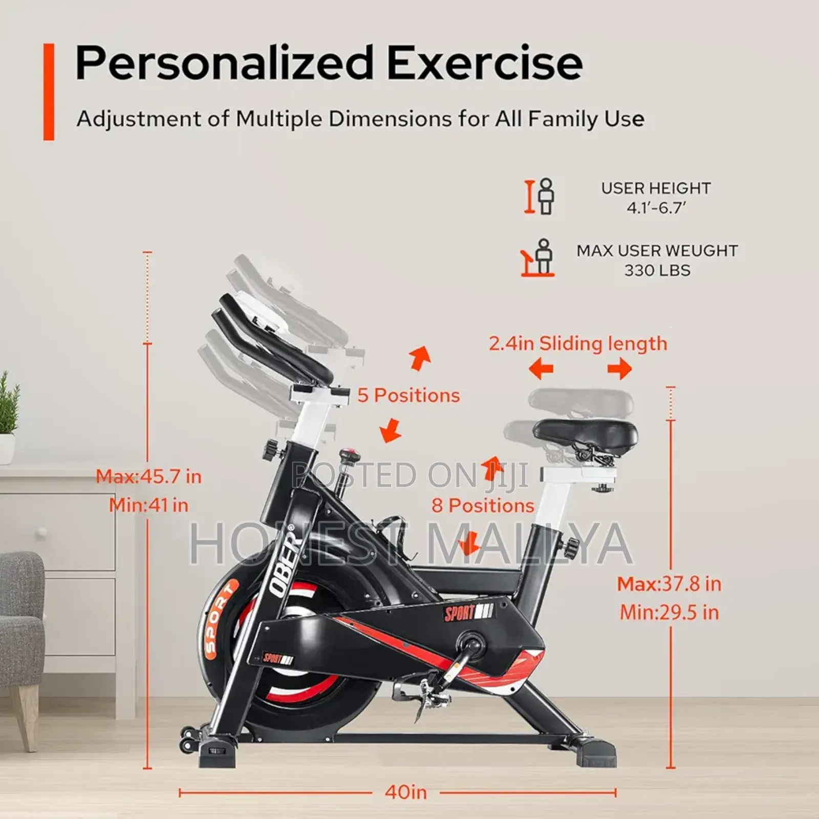 Stationary Exercise Bike Stand Indoor Cycling Bike
