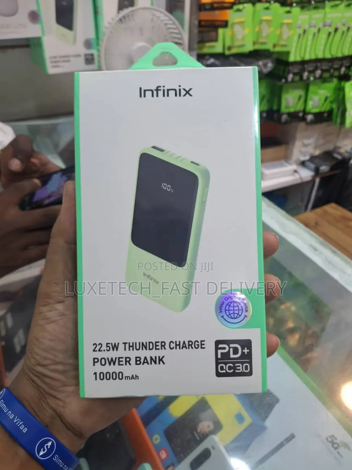 Infinix 22.5w Thunder Charge Power Bank With 10000mah
