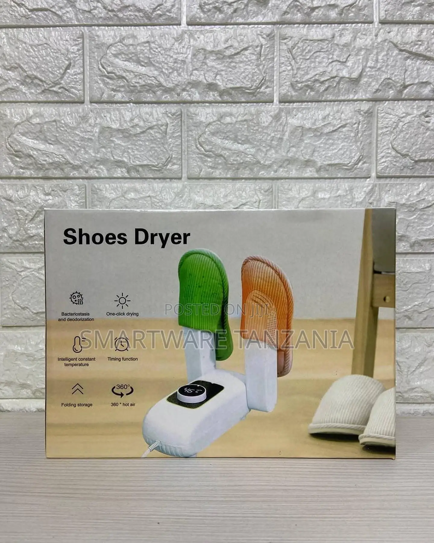 Electric Shoe Heat Dryer, Folding Retractable Purple Light