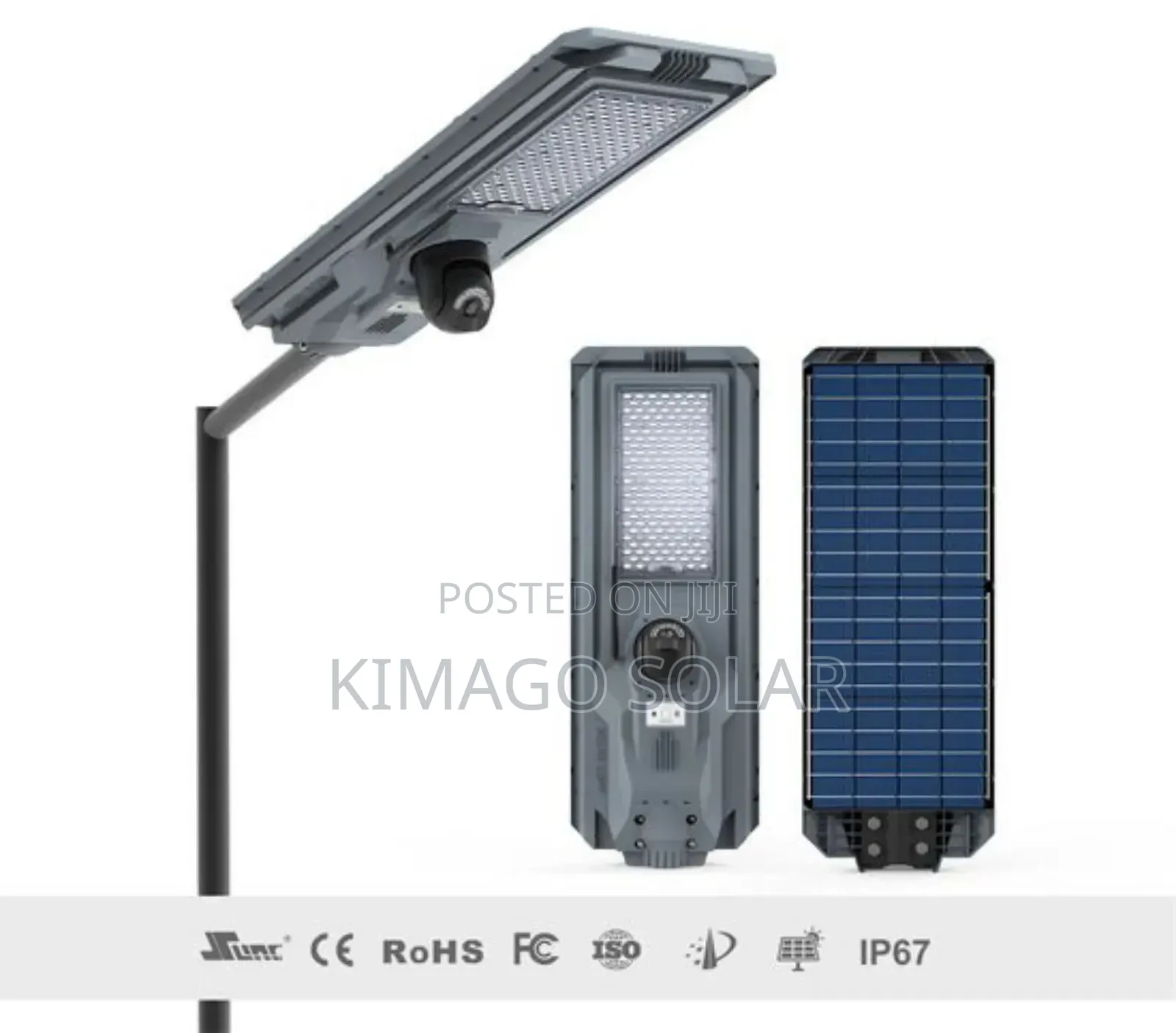 360° Monitoring 1200w Solar Street Light With Hd Camera