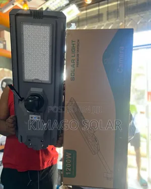 Outdoor 1200w Solar Street Lamp With Wifi 5mp Camera