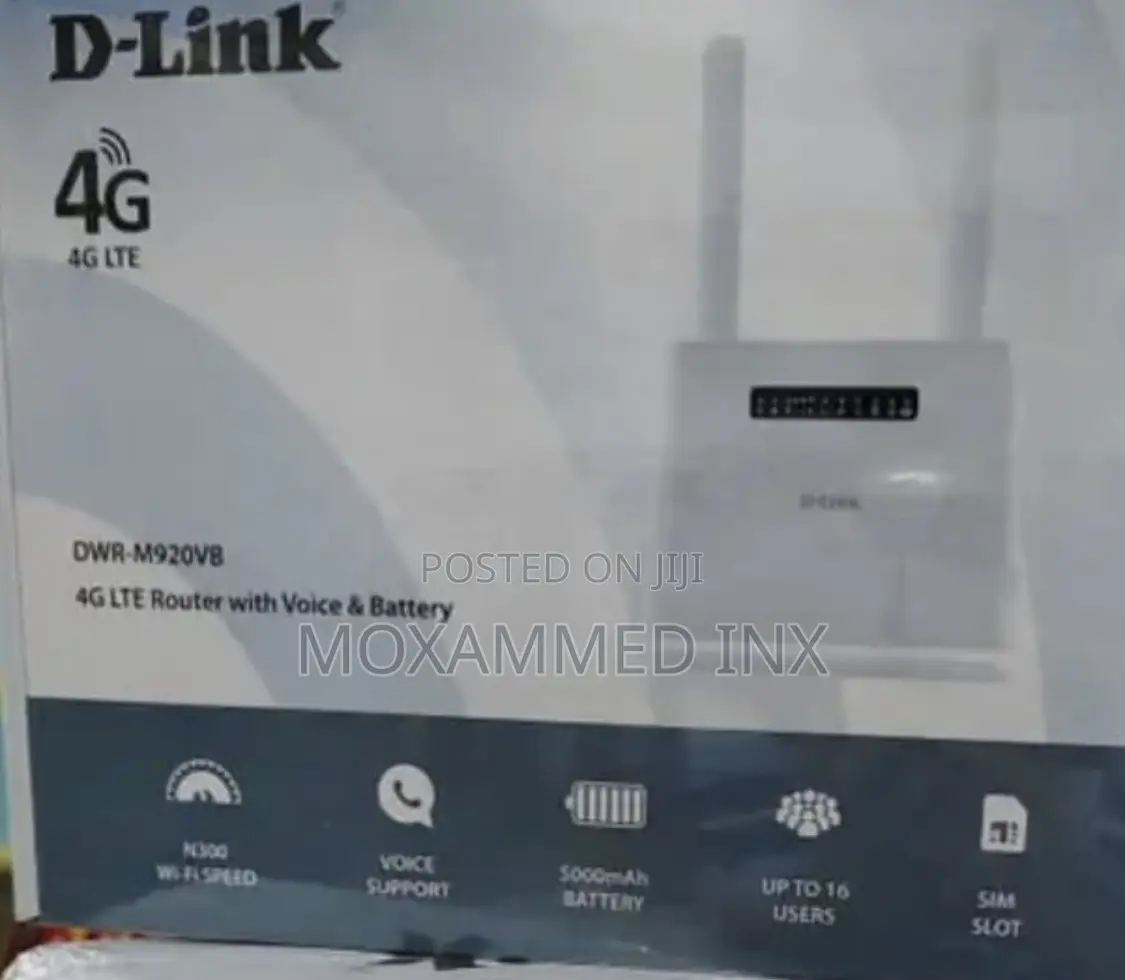 D-Link 4g Lte DWR-M920vb Router With Voice Battery