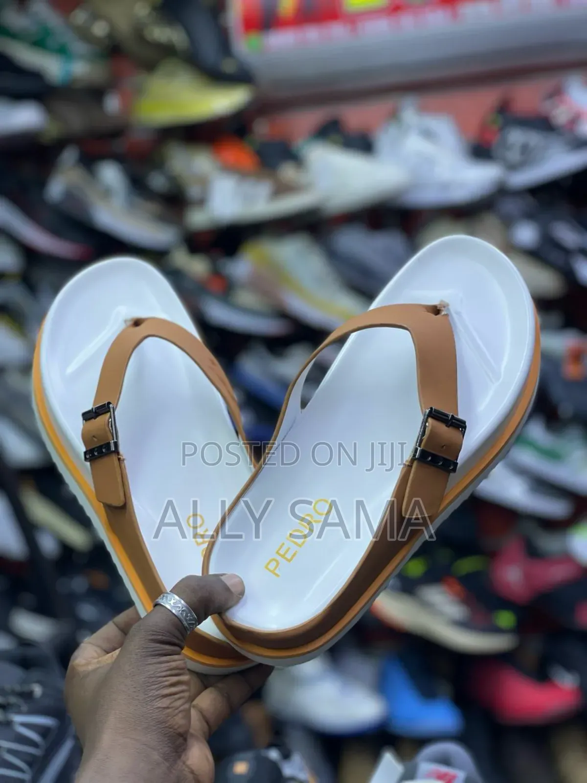 Mens Sandals Pedro White