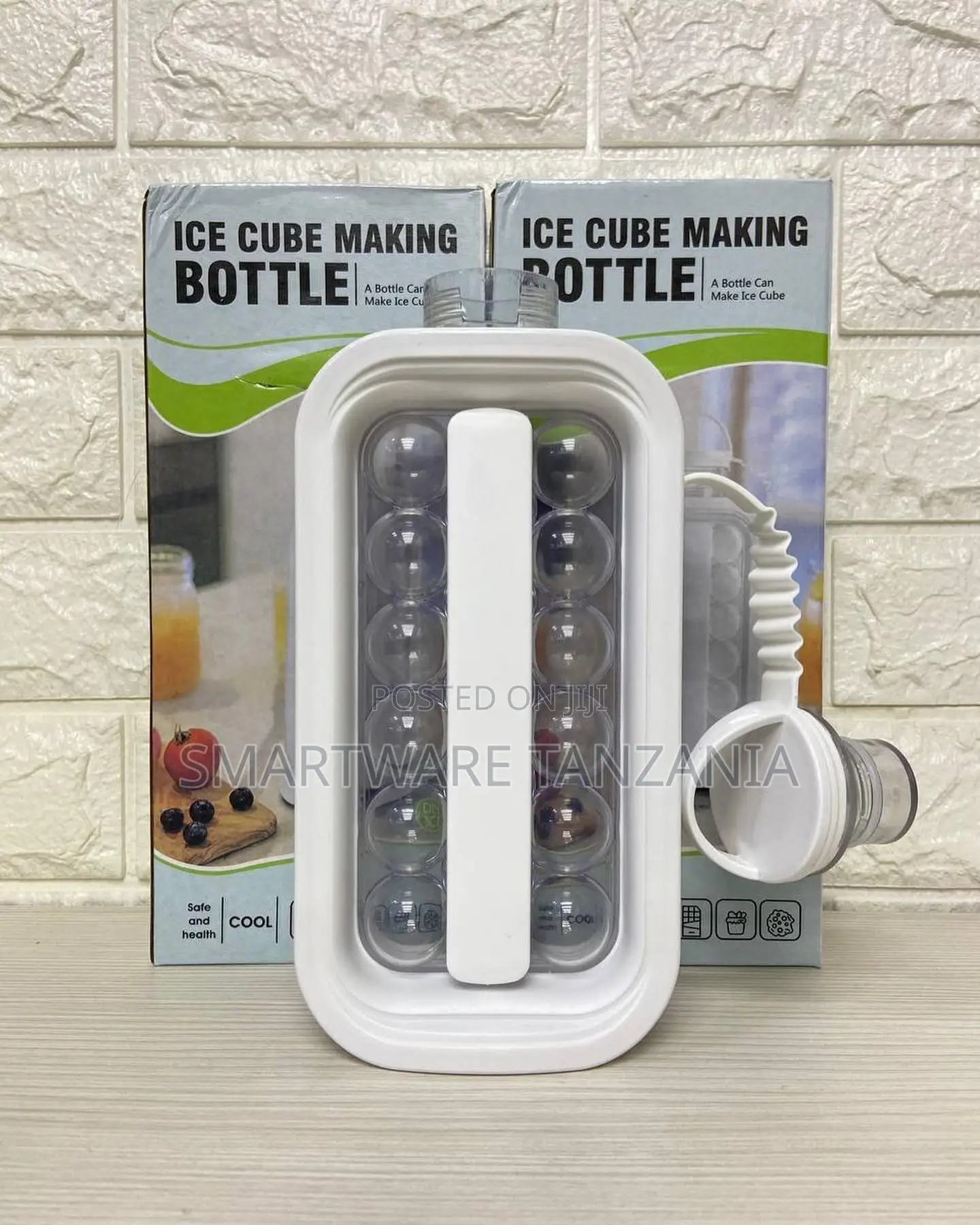 Ice Maker Bucket With Silicone Ice Ball Mold For Home