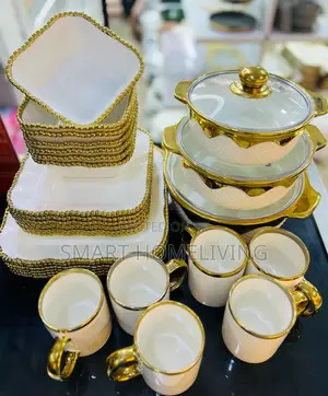 27pcs Gold Ring Dinnerset