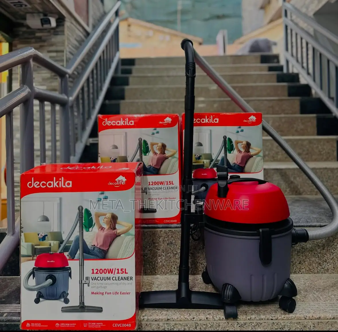 Decakila Vacuum Cleaner 15l (Wet Dry Garbage)1200w
