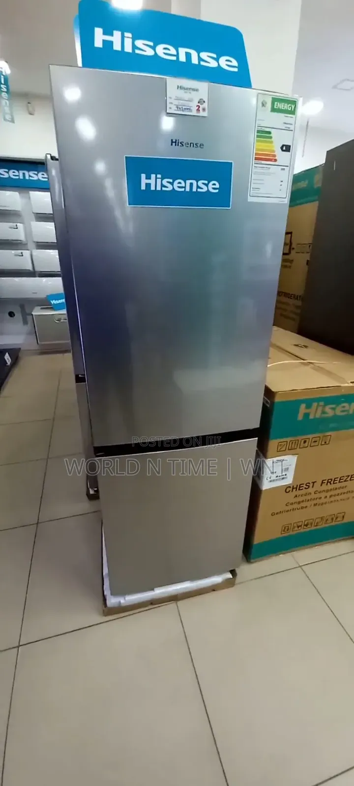 Hisense Fridge H310bit Bottom Freezer 223 Litres Inox