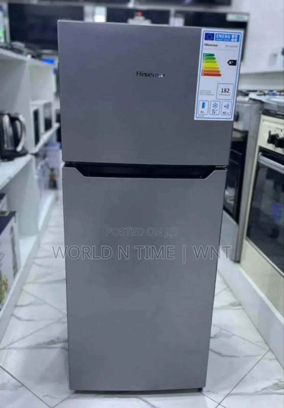 Hisense 120l Double Door Fridge Frost Titanium Silver Rd16