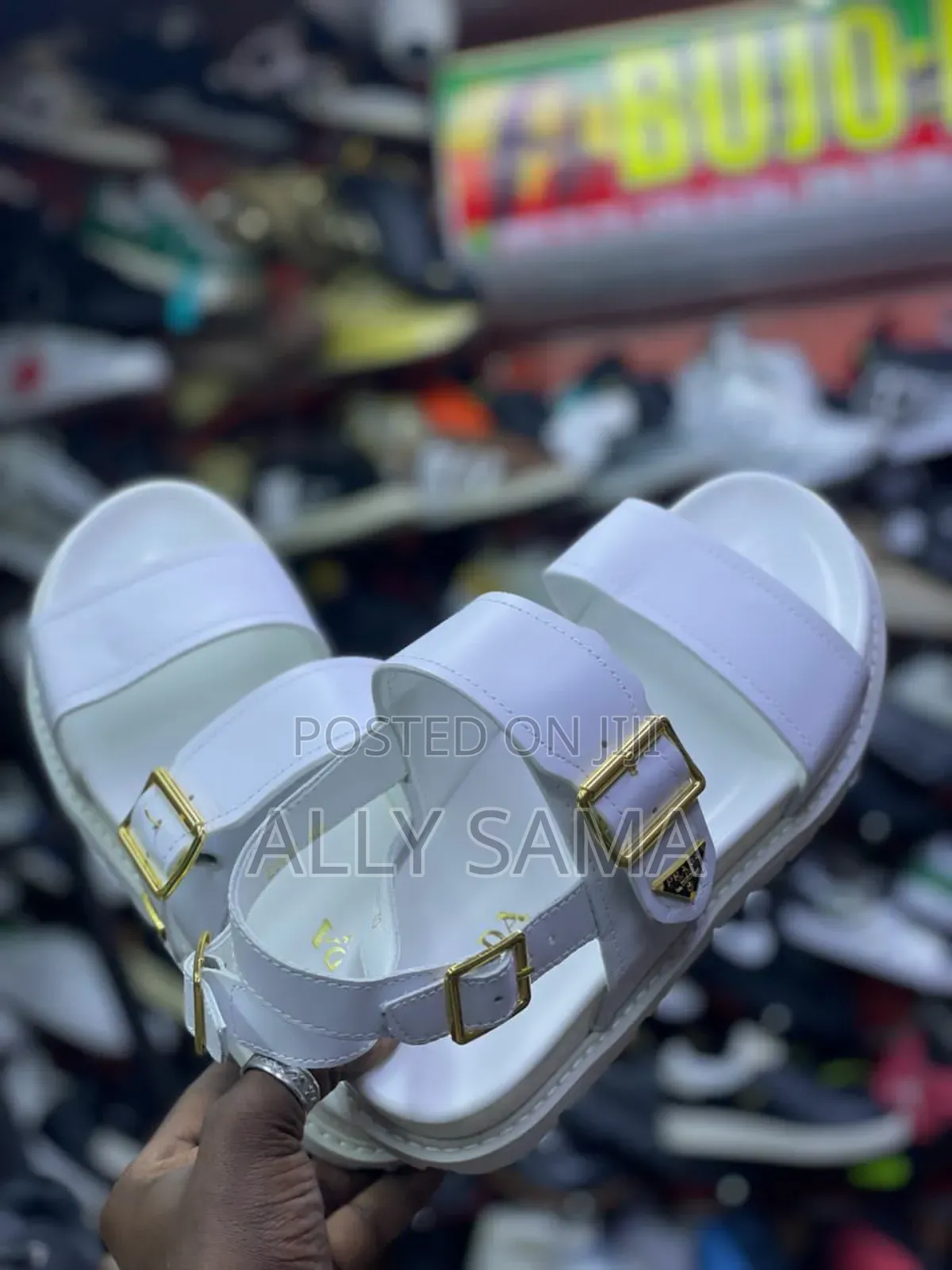 Men's Sandals Prada White Full