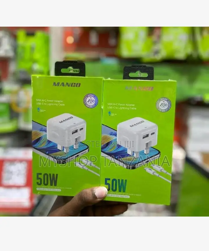 Mango 50w Power Adapter Usb to Be Lighting Cable