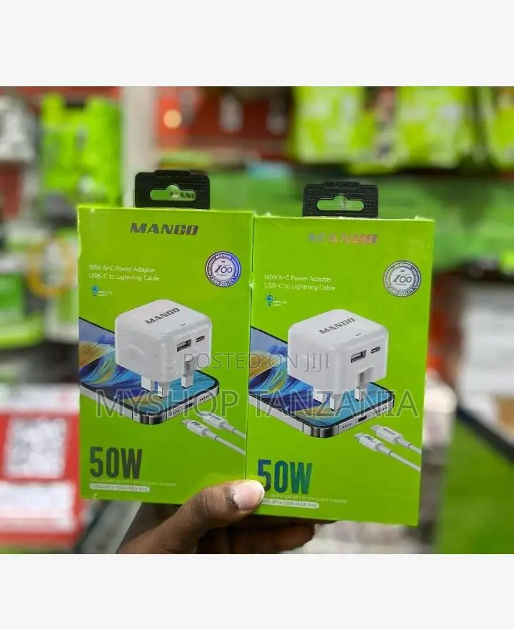 Mango 50w Power Adapter Usb to Be Lighting Cable