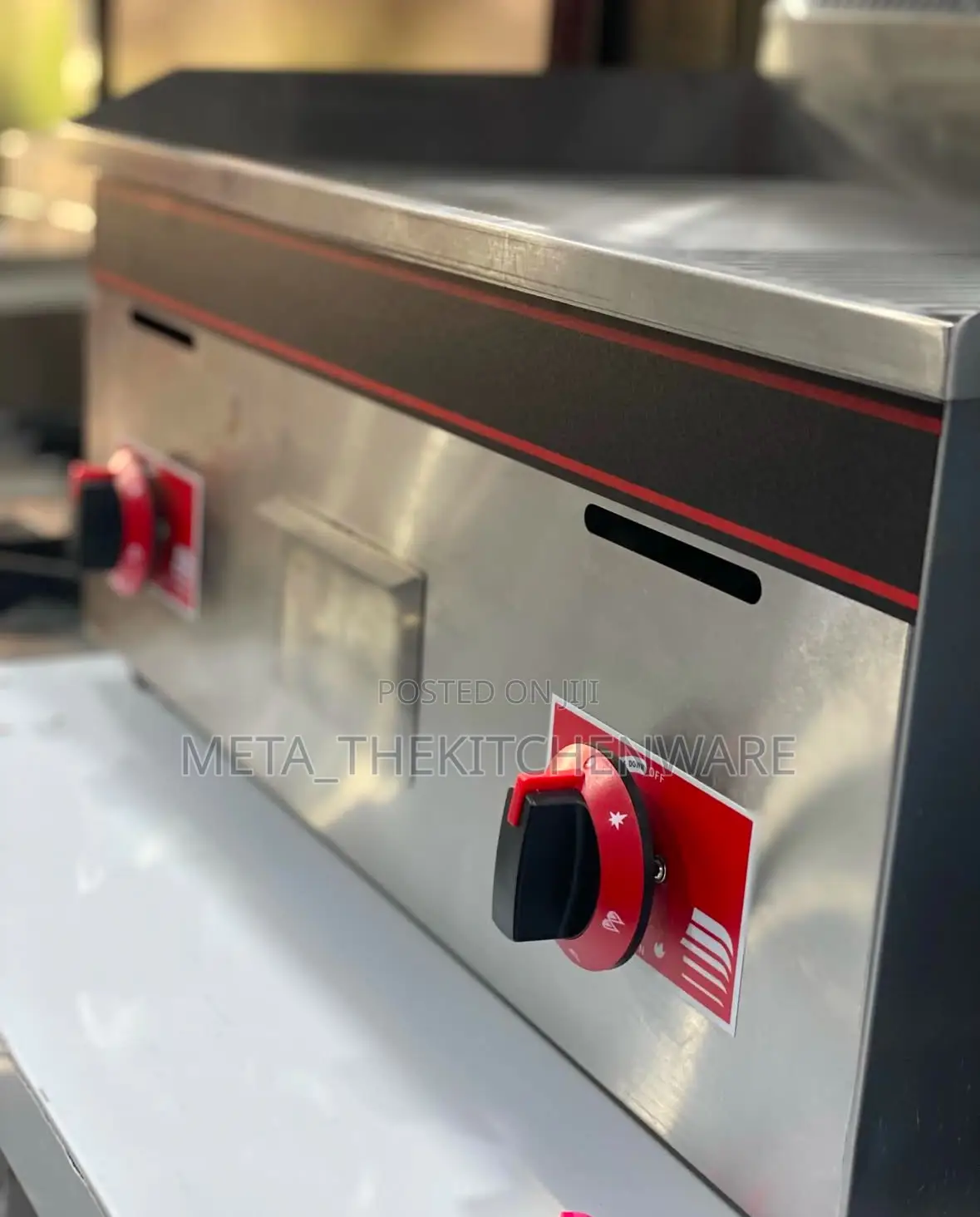 Commercial Gas Griddle With Grill