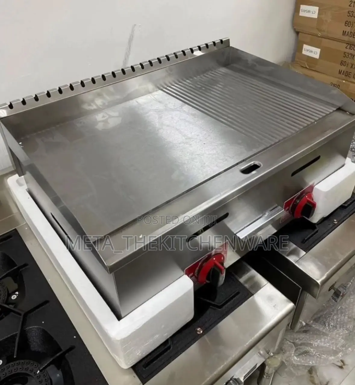 Commercial Gas Griddle With Grill