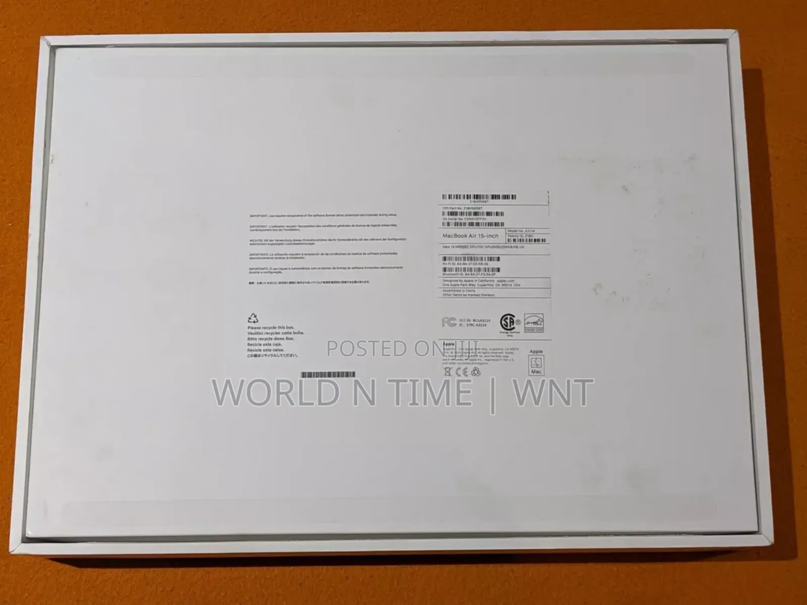 New Laptop Apple MacBook Air 16GB Apple M4 SSD 256GB