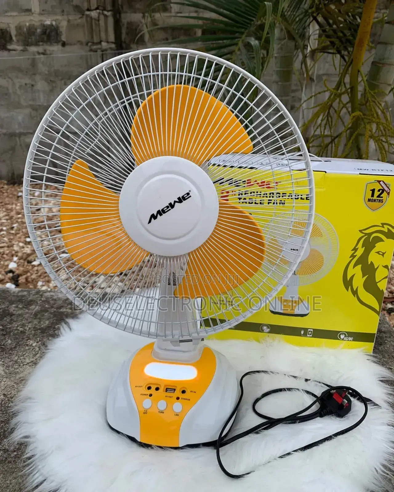 12"Rechargeable Stand Fan