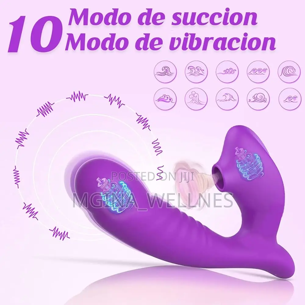 Erotic Toys for Couples,10 Modes,Suction Cup Clit Stimulator