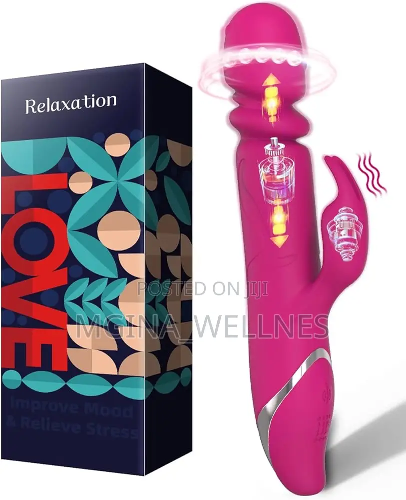 Thrusting Beaded Rabbit Vibrator for Women 21 Rotation